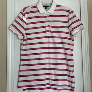 Tommy Hilfiger women’s stripes polo top size L